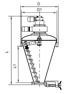 立式錐形混合機-日本大野機械產品